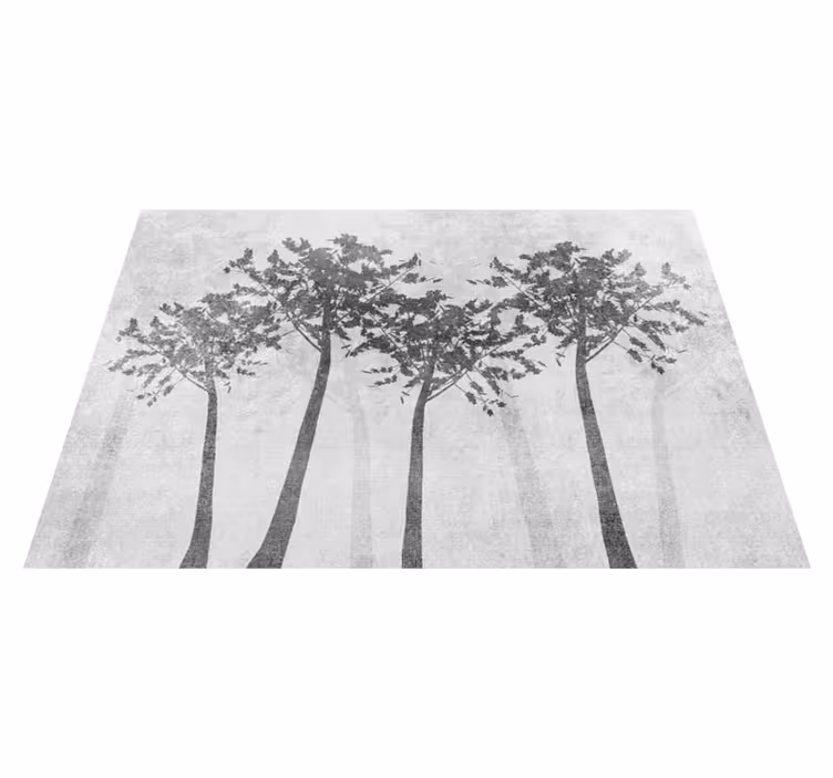 Forest Silhouette nature rug - TenStickers