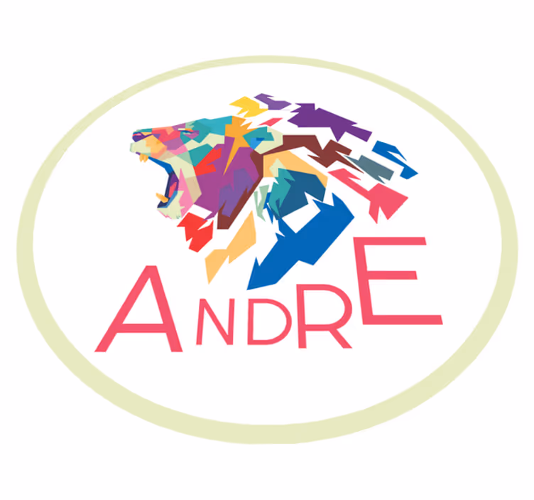 Colorful Lion Personalization custom floor mat - TenStickers
