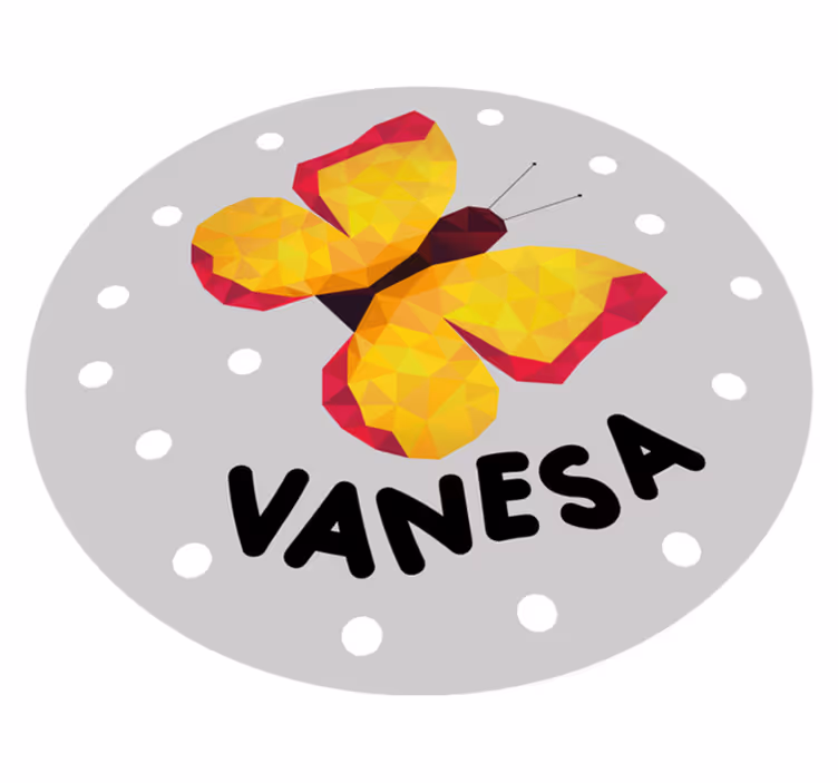 Personalized Butterfly custom floor mat - TenStickers