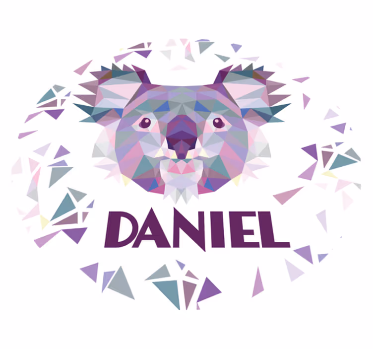 Geometric Bear custom floor mat - TenStickers
