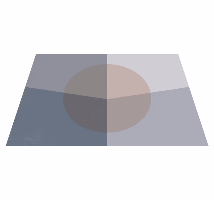 Overlapping Circles geometric rug - TenStickers