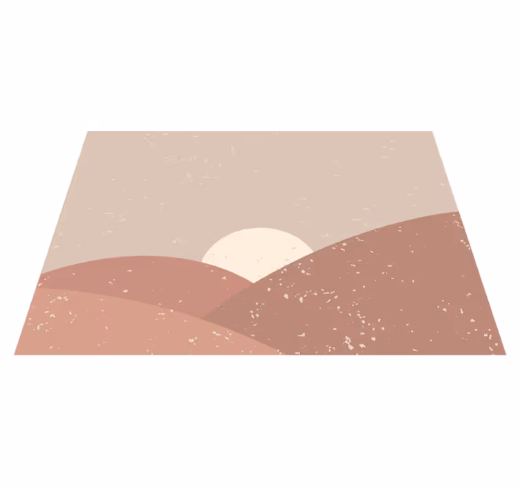 Abstract Landscape minimalistic rug - TenStickers
