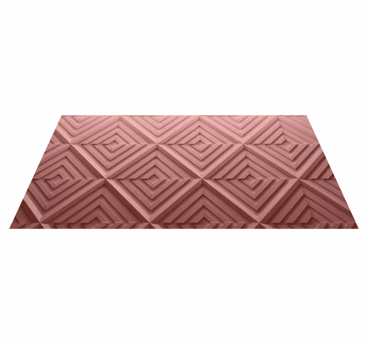 Chevron Textured Surface geometric rug - TenStickers