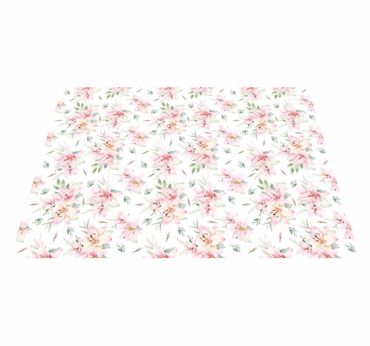 Floral Blossom Elegance flower rug - TenStickers