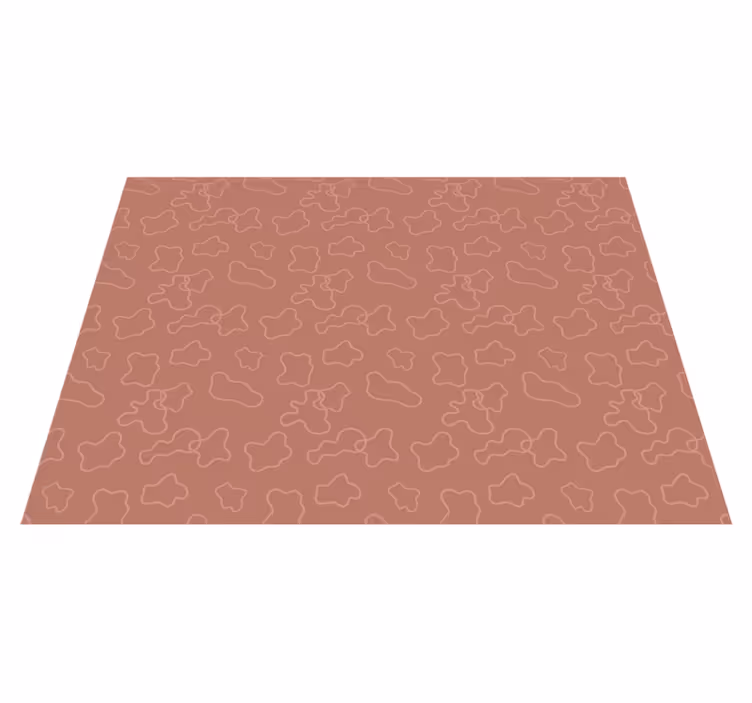 Terracotta irregular cercles geometric rugs - TenStickers