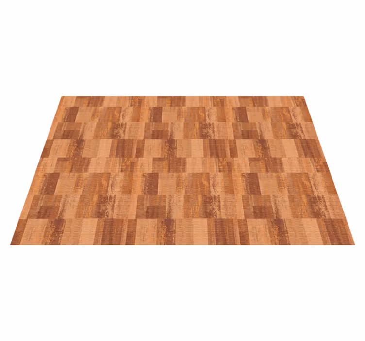Parquet Illusion wood effect rug - TenStickers