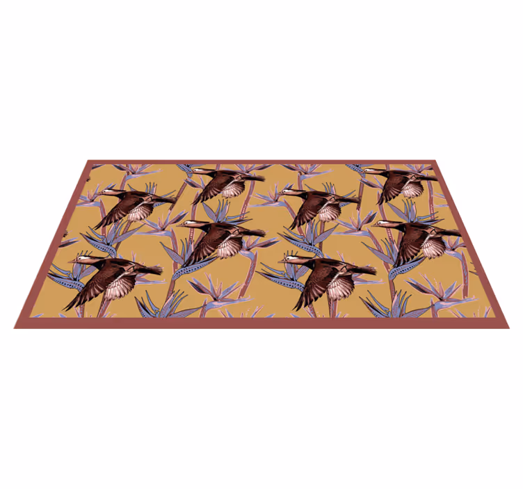 Flying Ducks Pattern animal mat - TenStickers