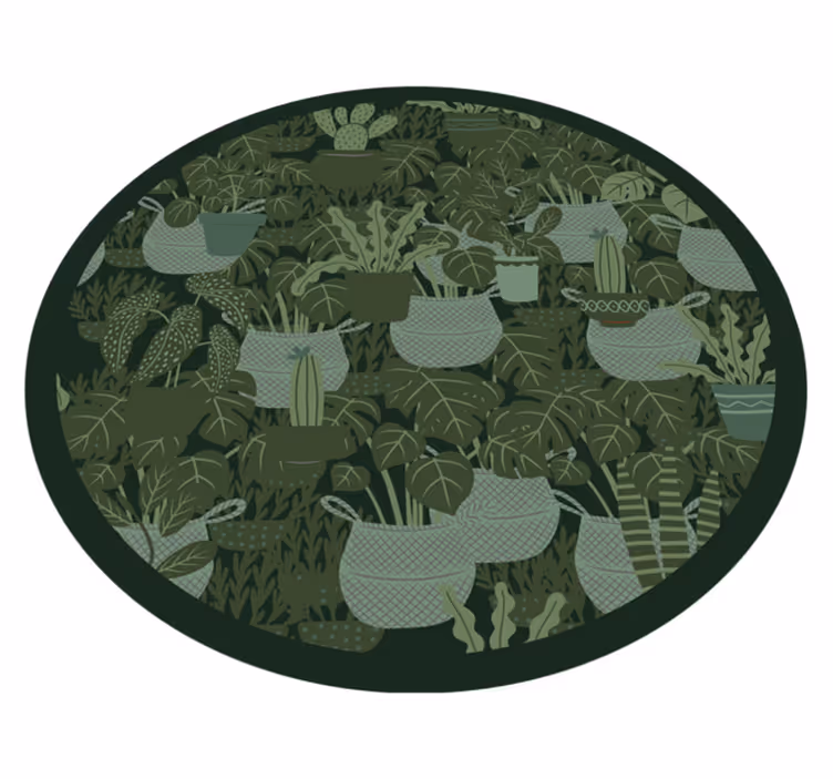 Botanical Illustration floral rug - TenStickers