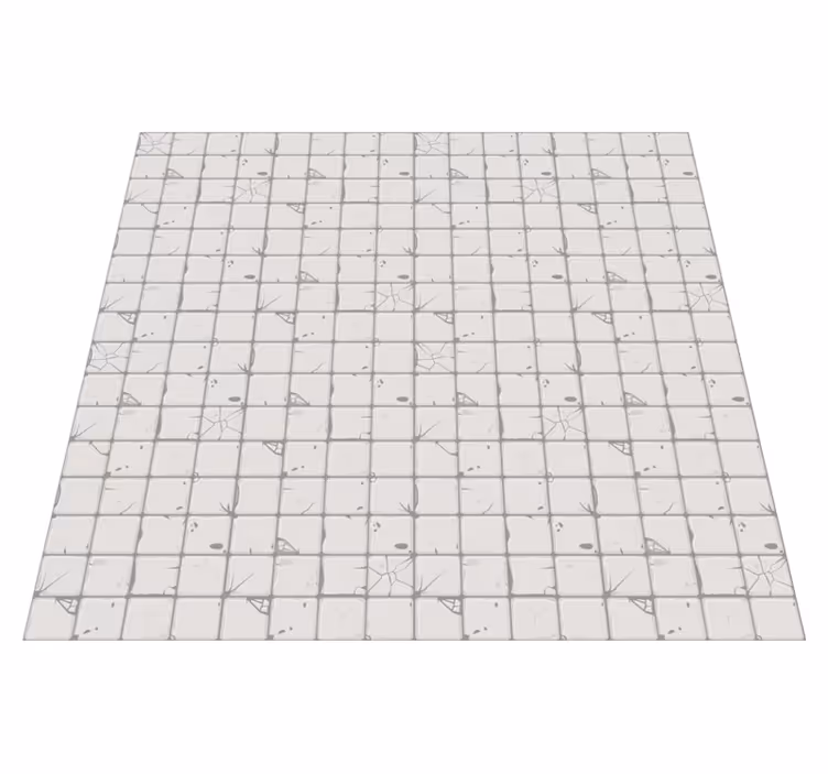 light grey aged tiles tile carpet - TenStickers