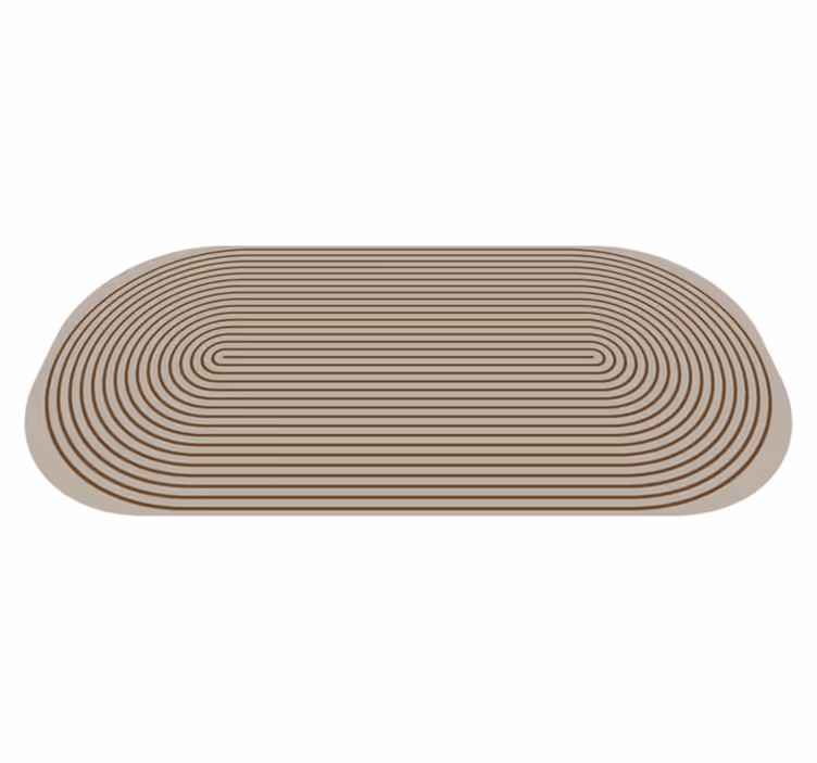 Contour Lines stripes rug - TenStickers