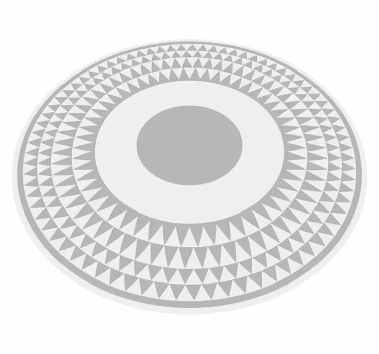 Concentric Circles Pattern geometric rug - TenStickers