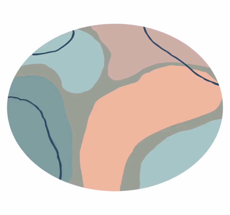 Abstract Geometric Shapes minimalistic rug - TenStickers