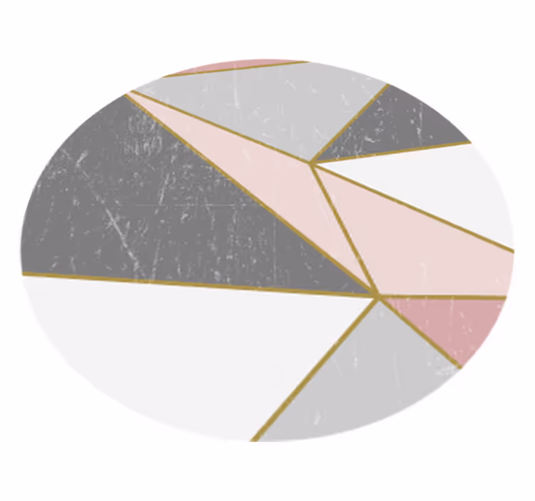 Angular Marble Forms geometric rug - TenStickers