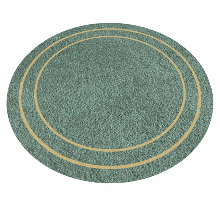 Circular Minimal Design minimalistic rug - TenStickers