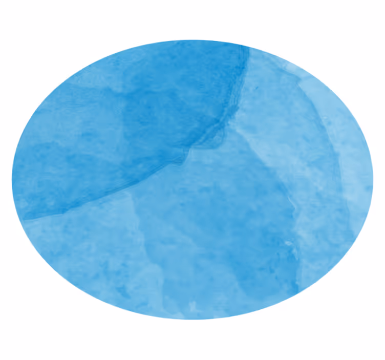 Abstract Blue Circular Design minimalistic rug - TenStickers