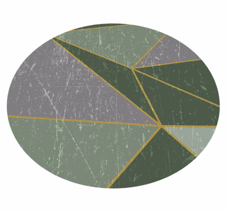 Geometric rug geometric patterned circle - TenStickers