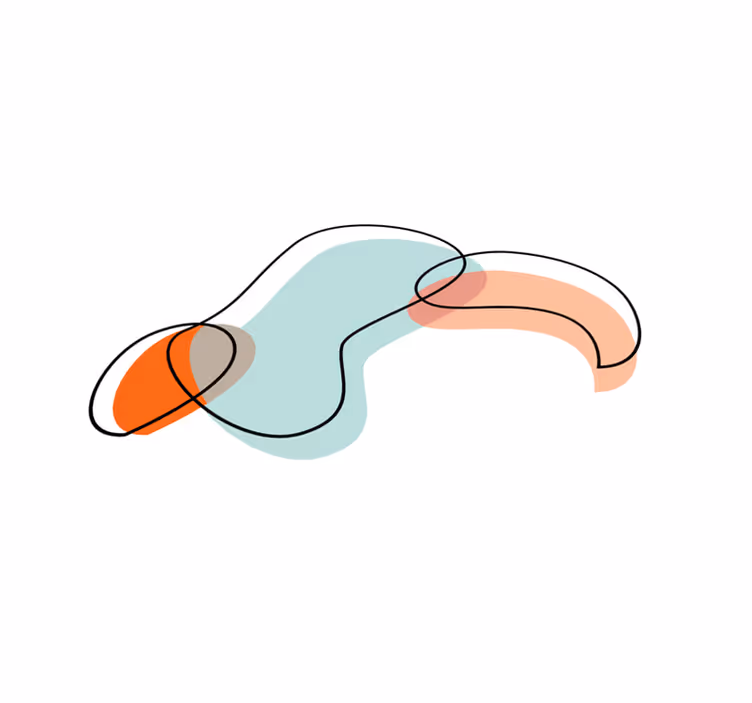 Abstract Geometric Shapes Overlay minimalistic rug - TenStickers