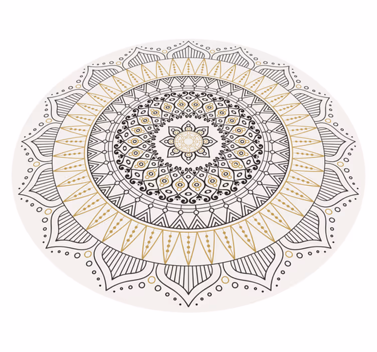 Mandala rug mandala centerpiece - TenStickers