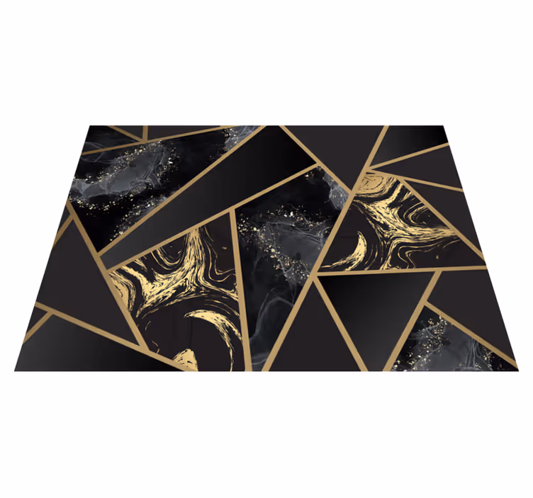Geometric rug geometric marble fusion - TenStickers