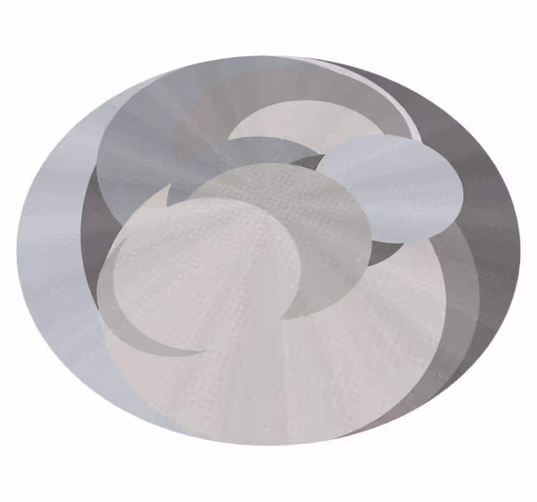 Overlapping Circles Illusion geometric rug - TenStickers