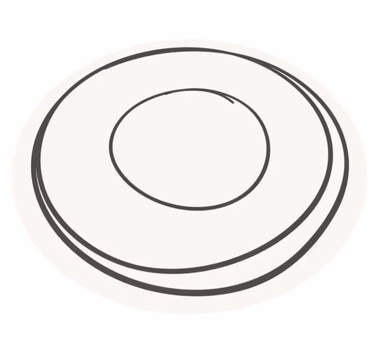 Concentric Circles minimalistic rug - TenStickers