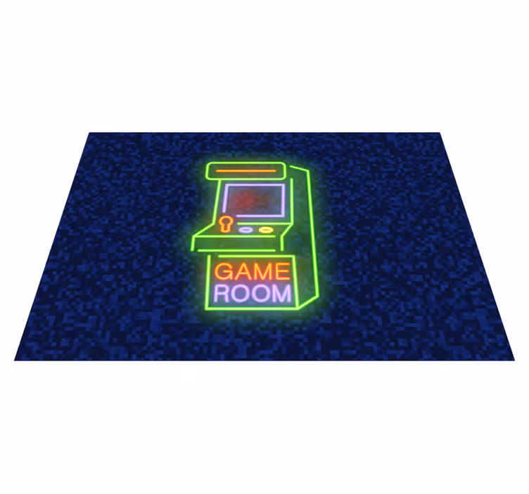Game Room Glow teenage bedroom rug - TenStickers