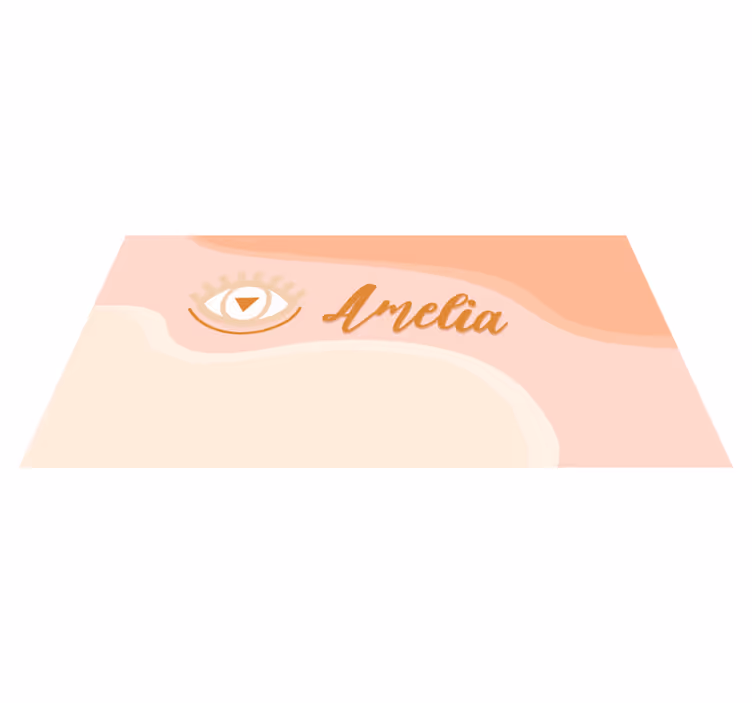 Custom Eye Name Design customized mats - TenStickers