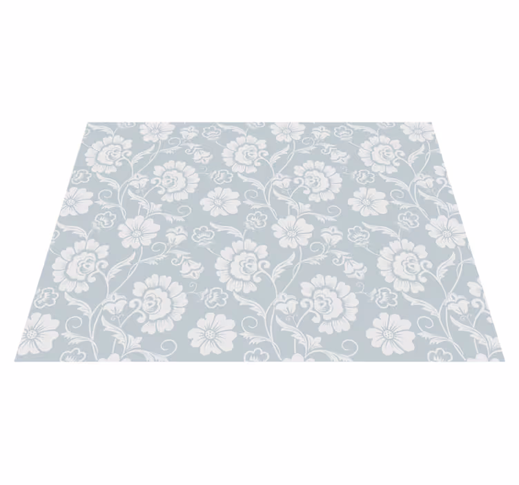 "Granny Chic" Floral Print rug - TenStickers