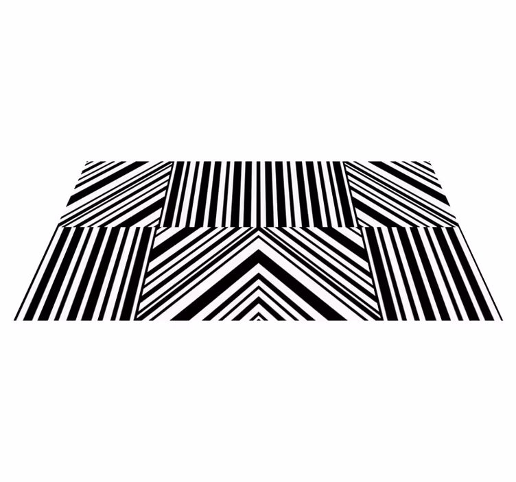Bold Striped Pattern stripes rug - TenStickers