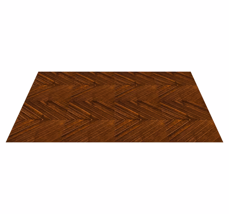 Classic Herringbone Pattern wood effect rug - TenStickers