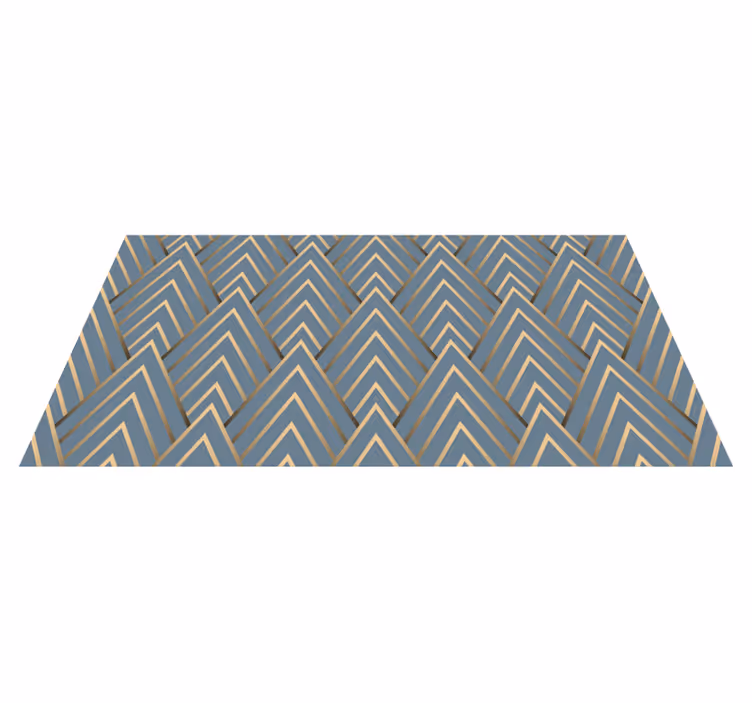 Geometric rug with chevron pattern design - TenStickers