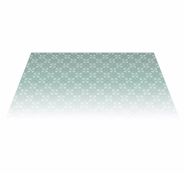 Mint green patterns bedroom carpet - TenStickers