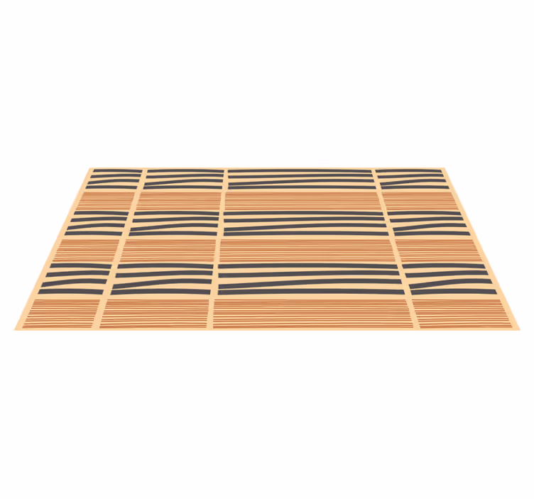 Layered striped elegance bedroom carpet - TenStickers
