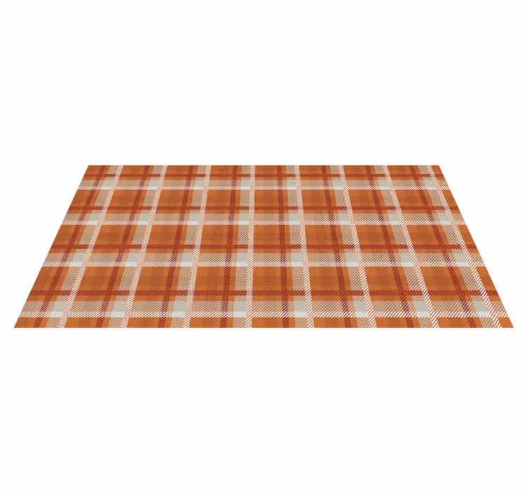 Plaid patterned warmth living room rug - TenStickers