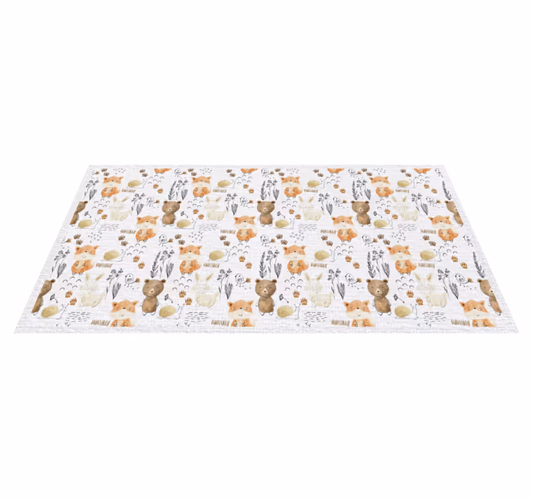 Happy  animal friends kids carpet - TenStickers