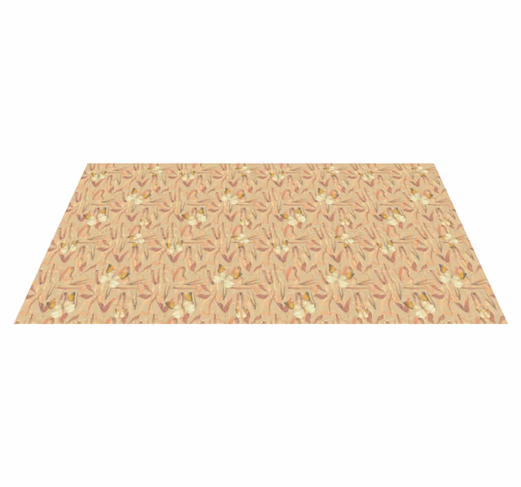 Floral patterned ensemble living room rug - TenStickers
