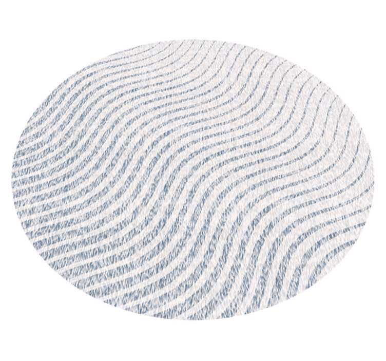 Soft wave patterns living room rug - TenStickers