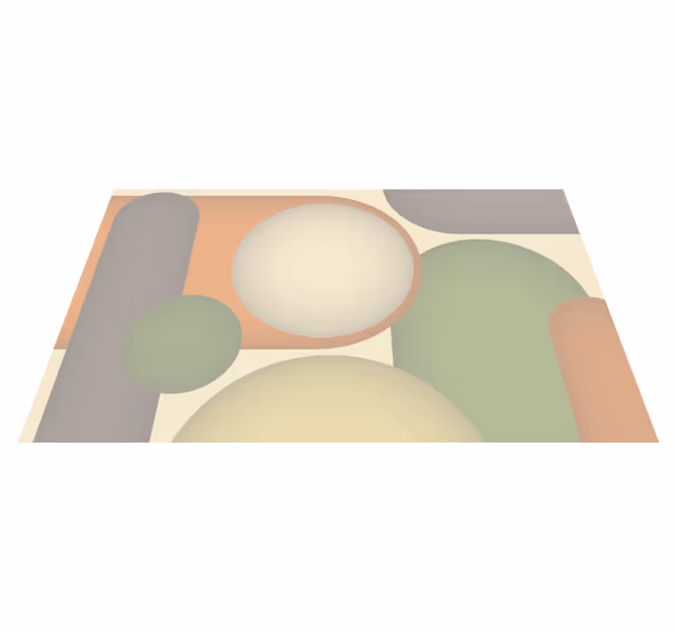 Contemporary Circular Patterns modern rug - TenStickers