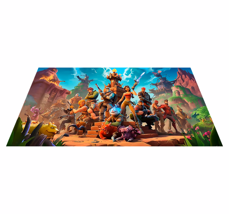 Victorious characters posing bedroom rug - TenStickers