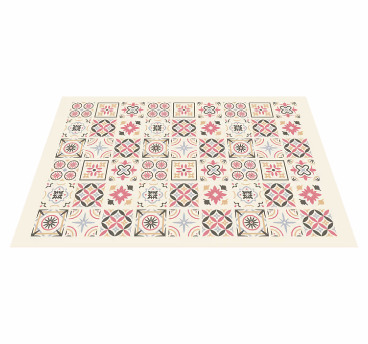 Nicolle collage tile carpet - TenStickers