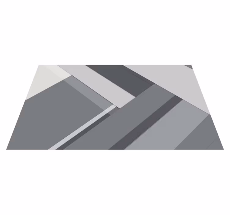 Geometric grey office floor carpet - TenStickers