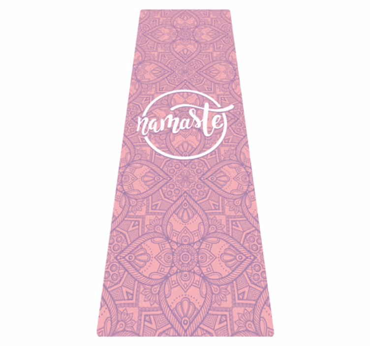 Namaste yoga custom floor rug - TenStickers