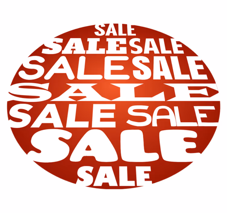 Circular shape sales red vinyl rug - TenStickers