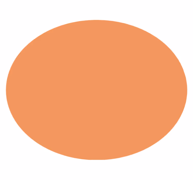 "Apricot Crush" circular rug - TenStickers