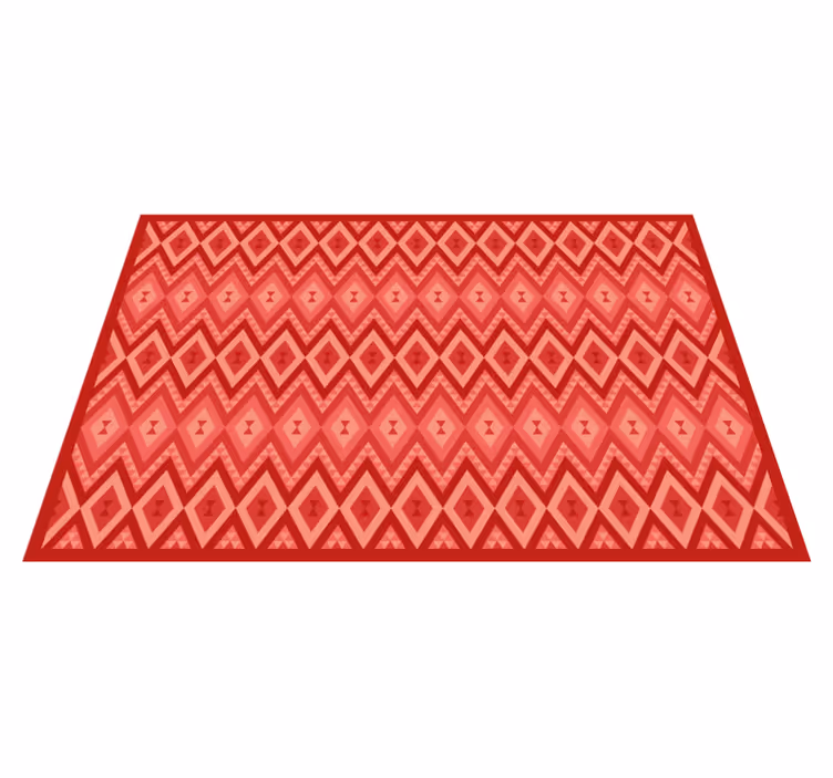 Ethnic vintage design red rug - TenStickers