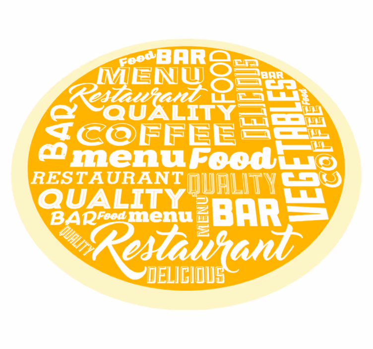 Restaurant Quality Menu quote rug - TenStickers