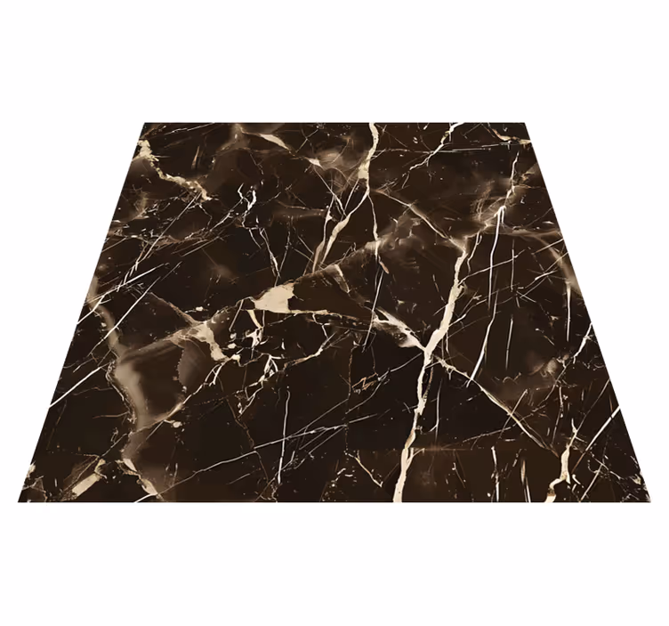 Dark brown shades marble rug - TenStickers
