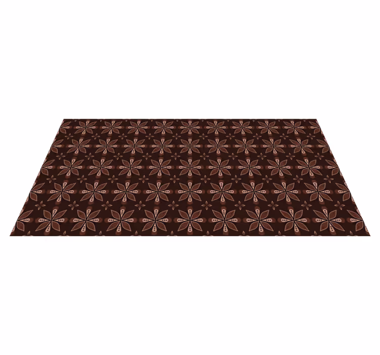 Geometric Floral Symmetry entrance hall rug - TenStickers