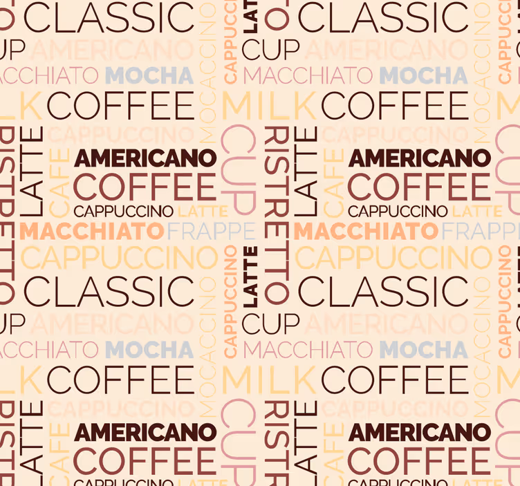 Typography Delight alphabet wallpaper - TenStickers