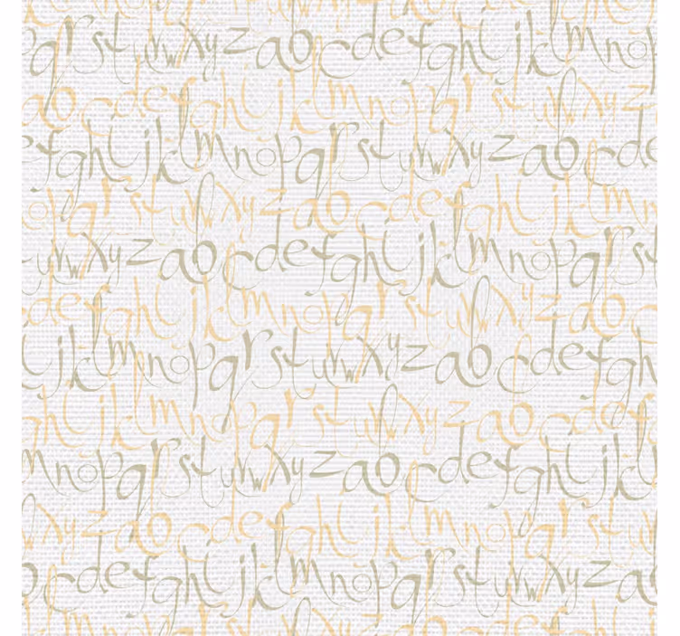 Urban vintage letters alphabet wallpaper - TenStickers